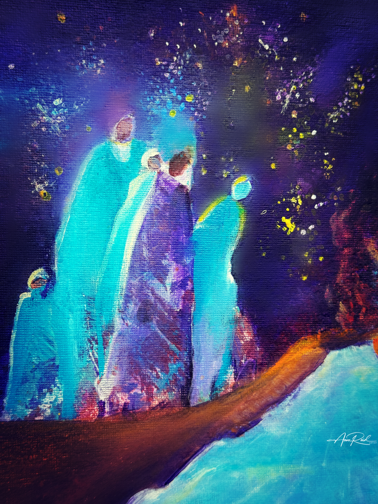 Yellow Remix 2 - Abstract Prophetic Fine Art Print | Anne Reid Artist