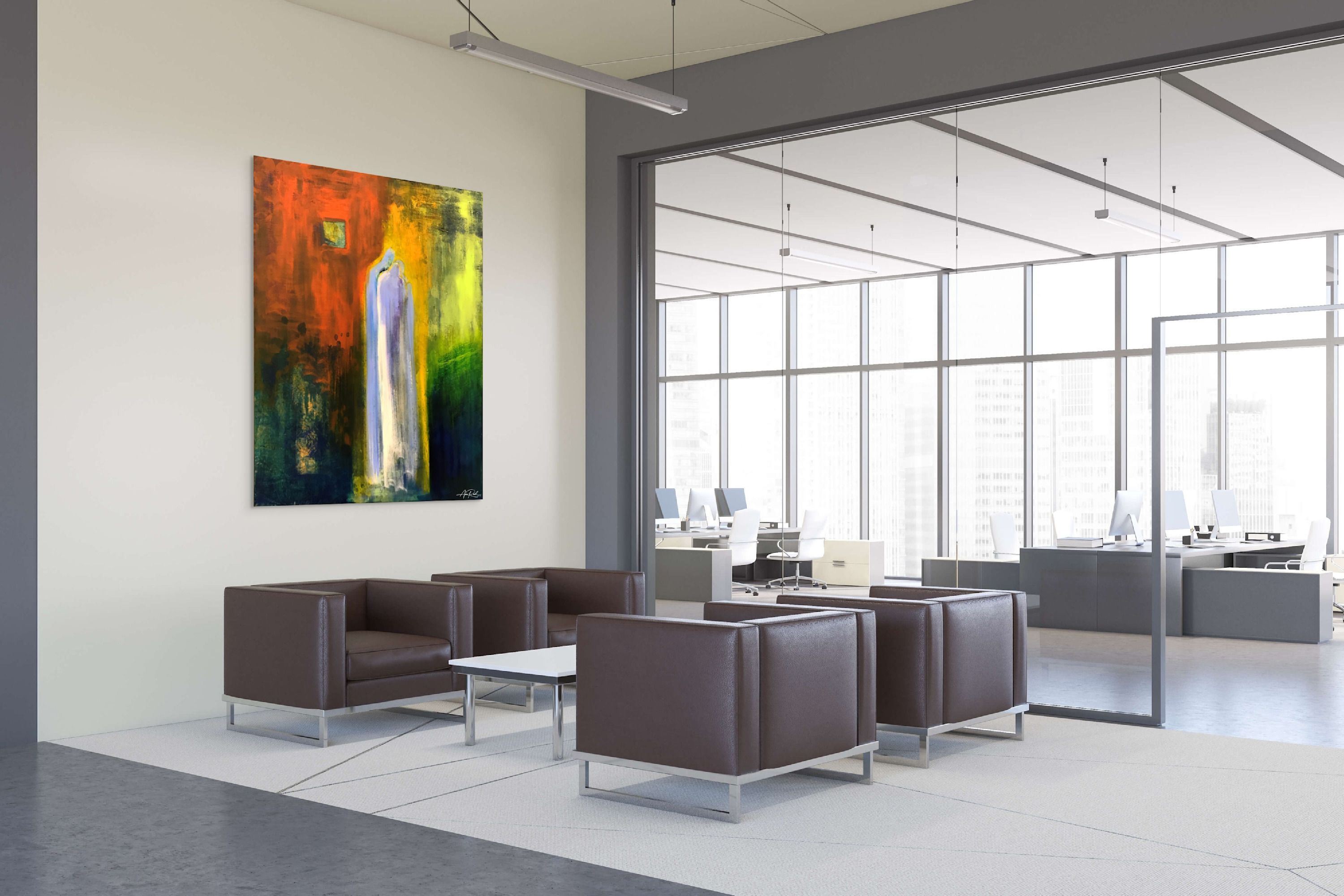 Counsel 3 by Anne Reid Artist in business headquarters