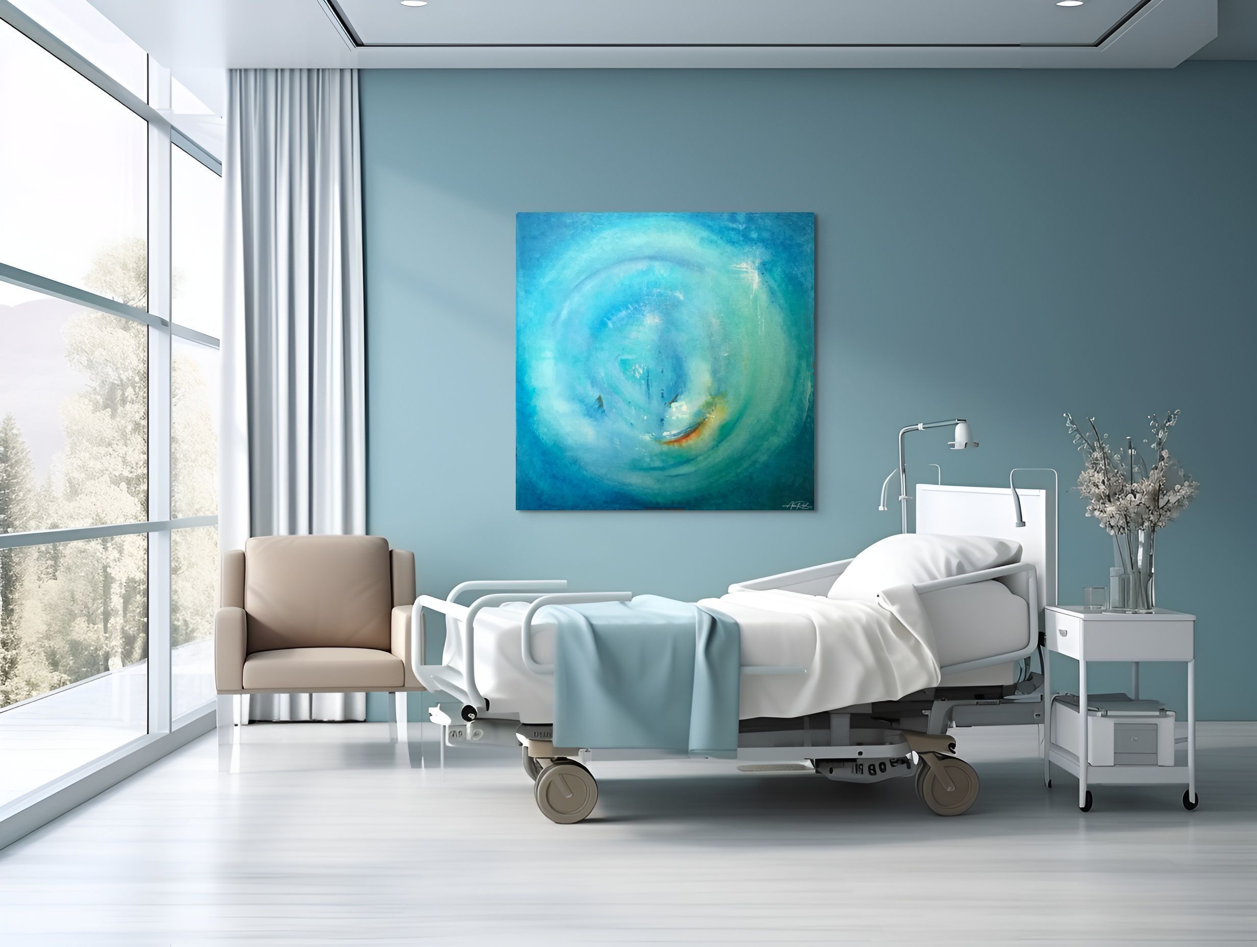 Advent 7 by Anne Reid Artist in spa recovery room