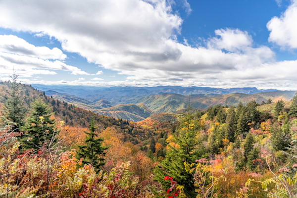 Blue Ridge Parkway In The Fall Photography Art | kramkranphoto