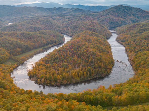 Horseshoe Bend Of The Little Tennessee River Photography Art | kramkranphoto