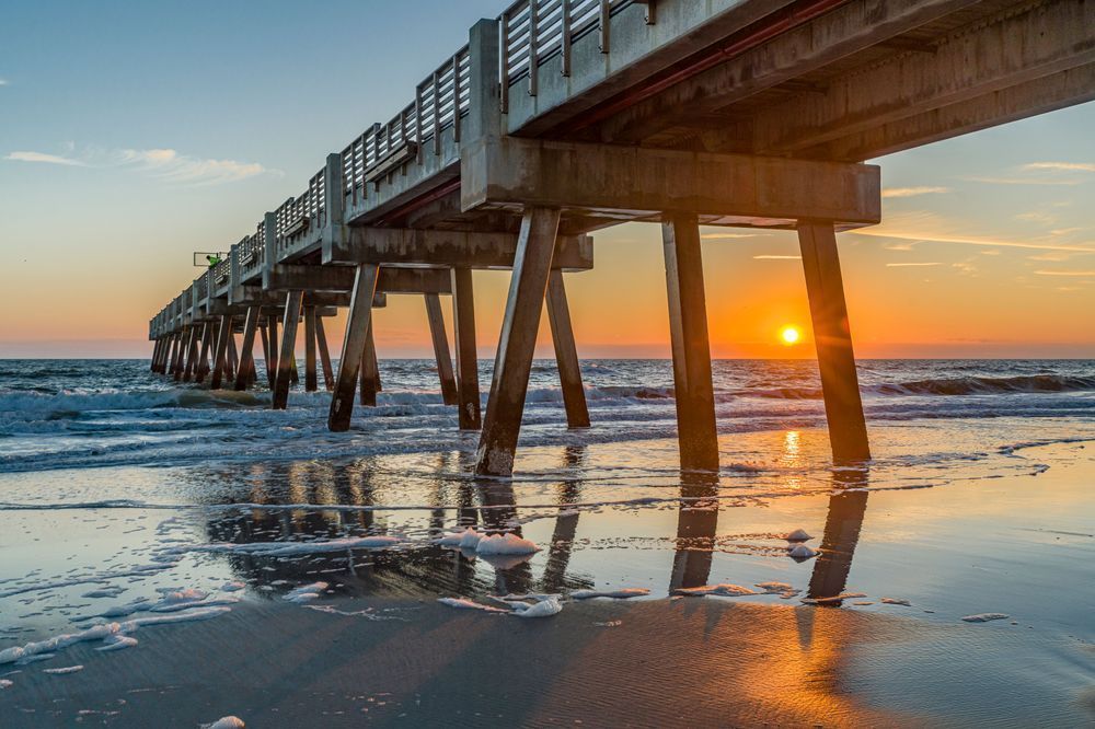 Jax Beach Sunrise Photography Art | kramkranphoto