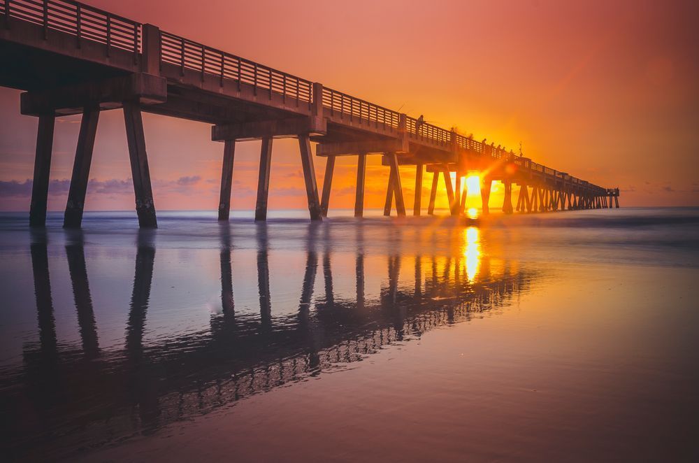 Jax Beach Reflections Photography Art | kramkranphoto
