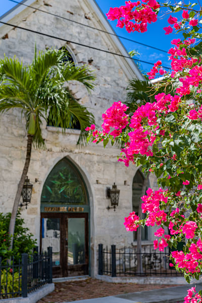 Cascading Bougainvillea Weathered Facades Photography Art | kramkranphoto