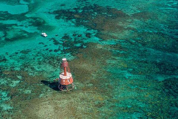 Carysfort Reef Lighthouse Emerges Photography Art | kramkranphoto