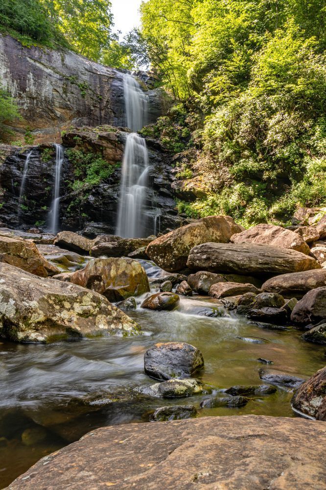 High Falls Near Lake Glenville Photography Art | kramkranphoto