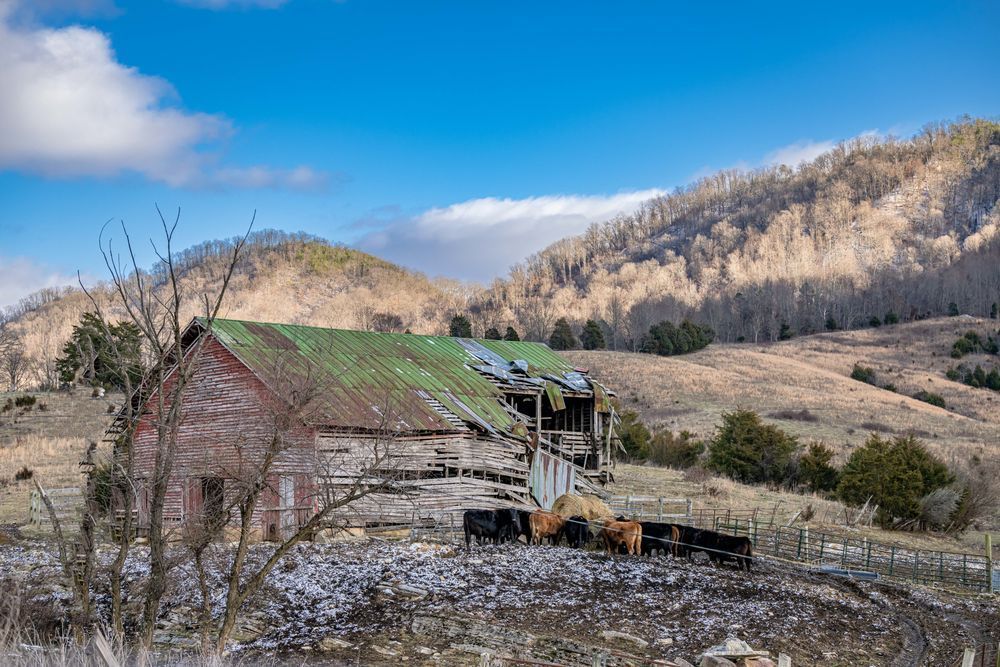 Mountain Barns Of Tennessee In The Winter Photography Art | kramkranphoto