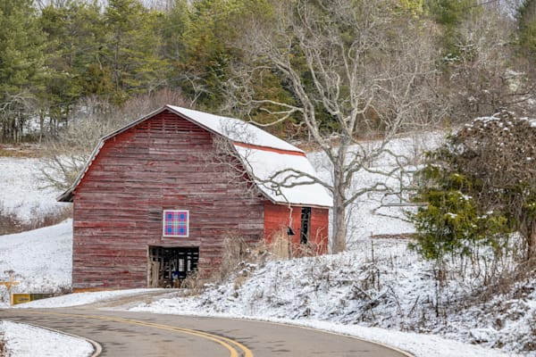 Holly Springs Barns In The Winter Photography Art | kramkranphoto