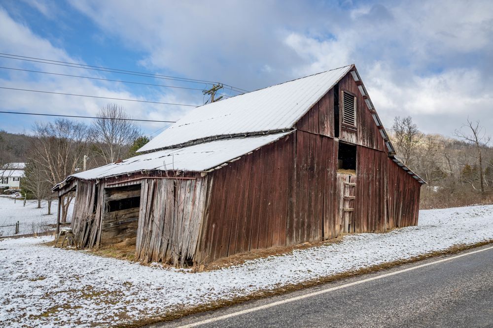 Mountain Barns In The Winter Photography Art | kramkranphoto