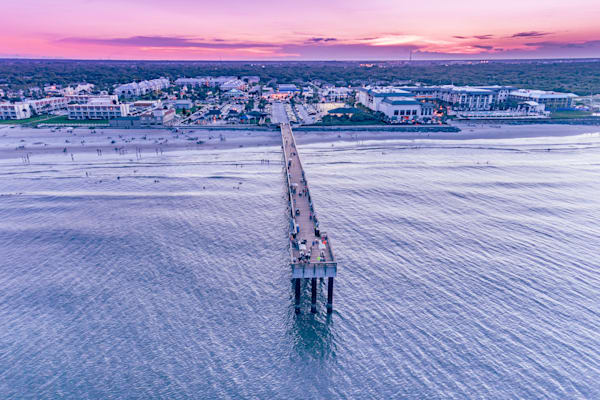 St. Augustine Pier Sunset Photography Art | kramkranphoto