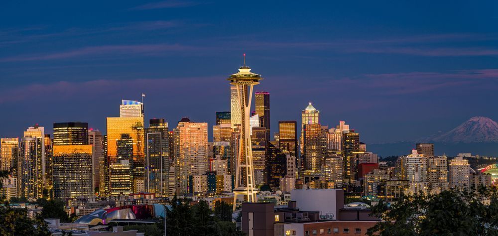 Seattle City Lights Start To Flicker Photography Art | kramkranphoto