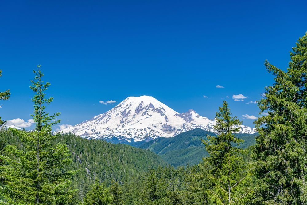 Snowy Slopes Of Mount Rainier Photography Art | kramkranphoto