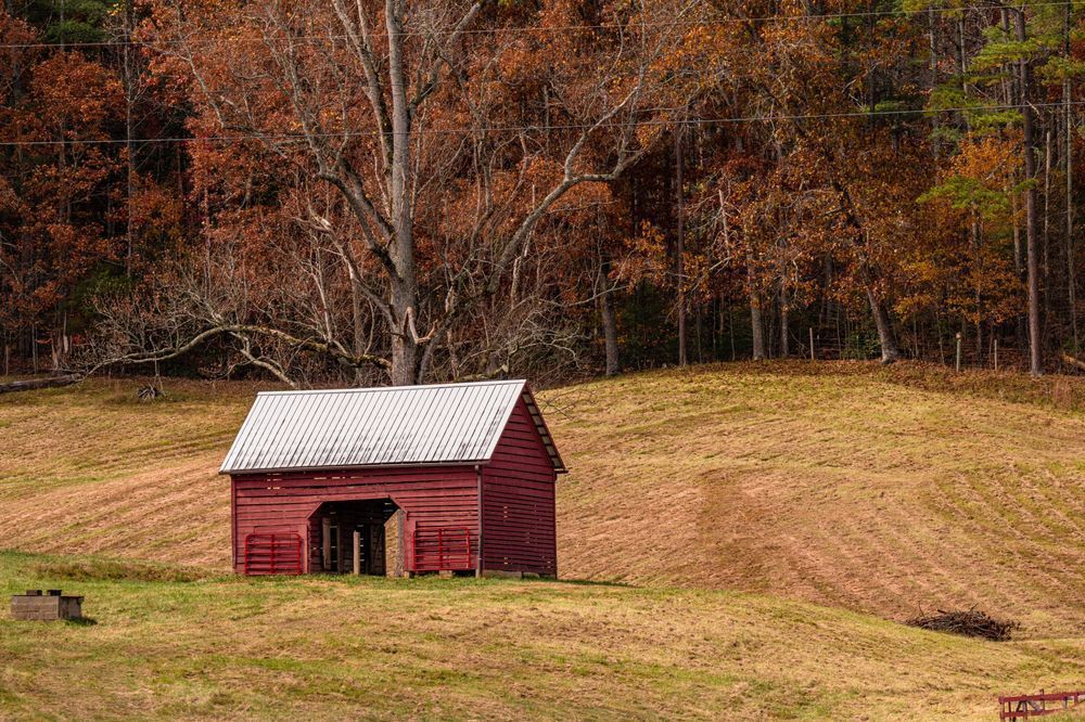 Red Barn In Fall Photography Art | kramkranphoto