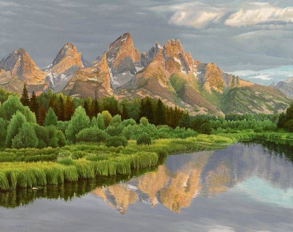 Original Wildlife Paintings by Peter Mathios | Realistic Nature ...