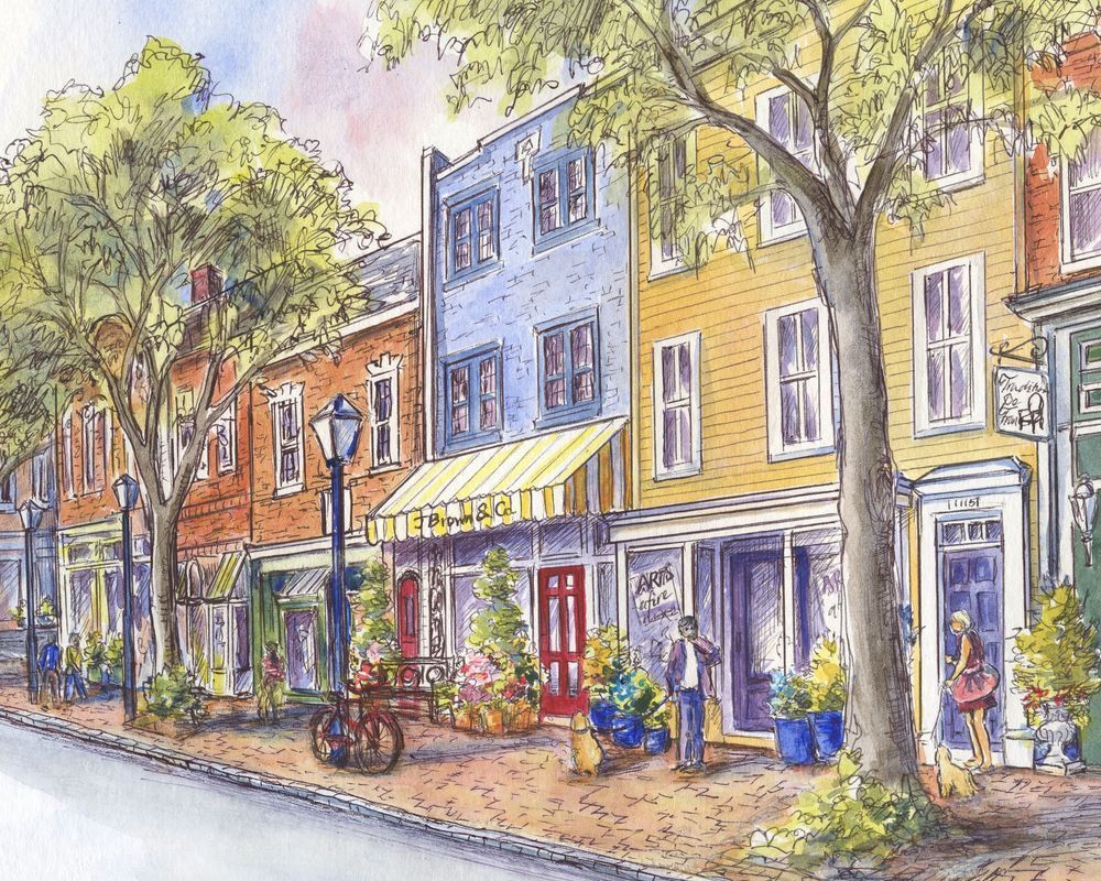 king Old Town Alexandria Va King Street Art | Leisa Collins Art