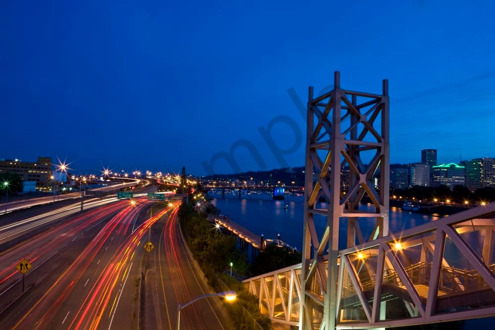 Portland At Twilight Photography Art | Fine Balance