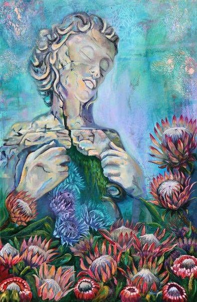 She Who Holds The Cracks Art | Althia Prinsloo Art