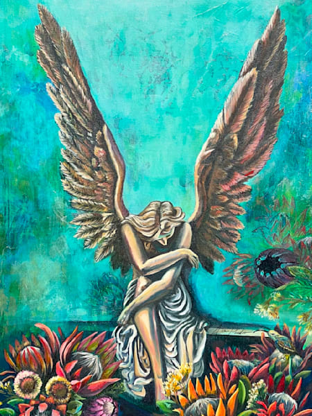 She Who Rests Between Worlds Art | Althia Prinsloo Art