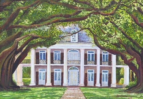 Oak Alley Plantation Art | Althia Prinsloo Art