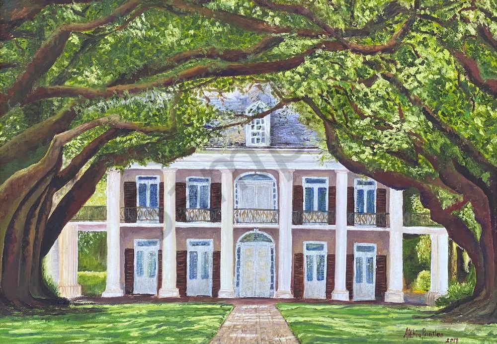 Oak Alley Plantation Art | Althia Prinsloo Art