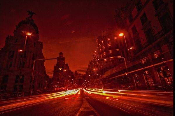 La Gran Via in Infra Red