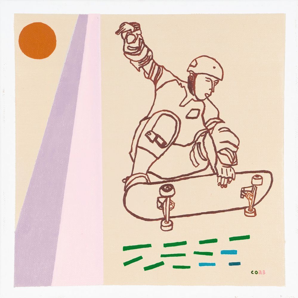 Skater Original Painting