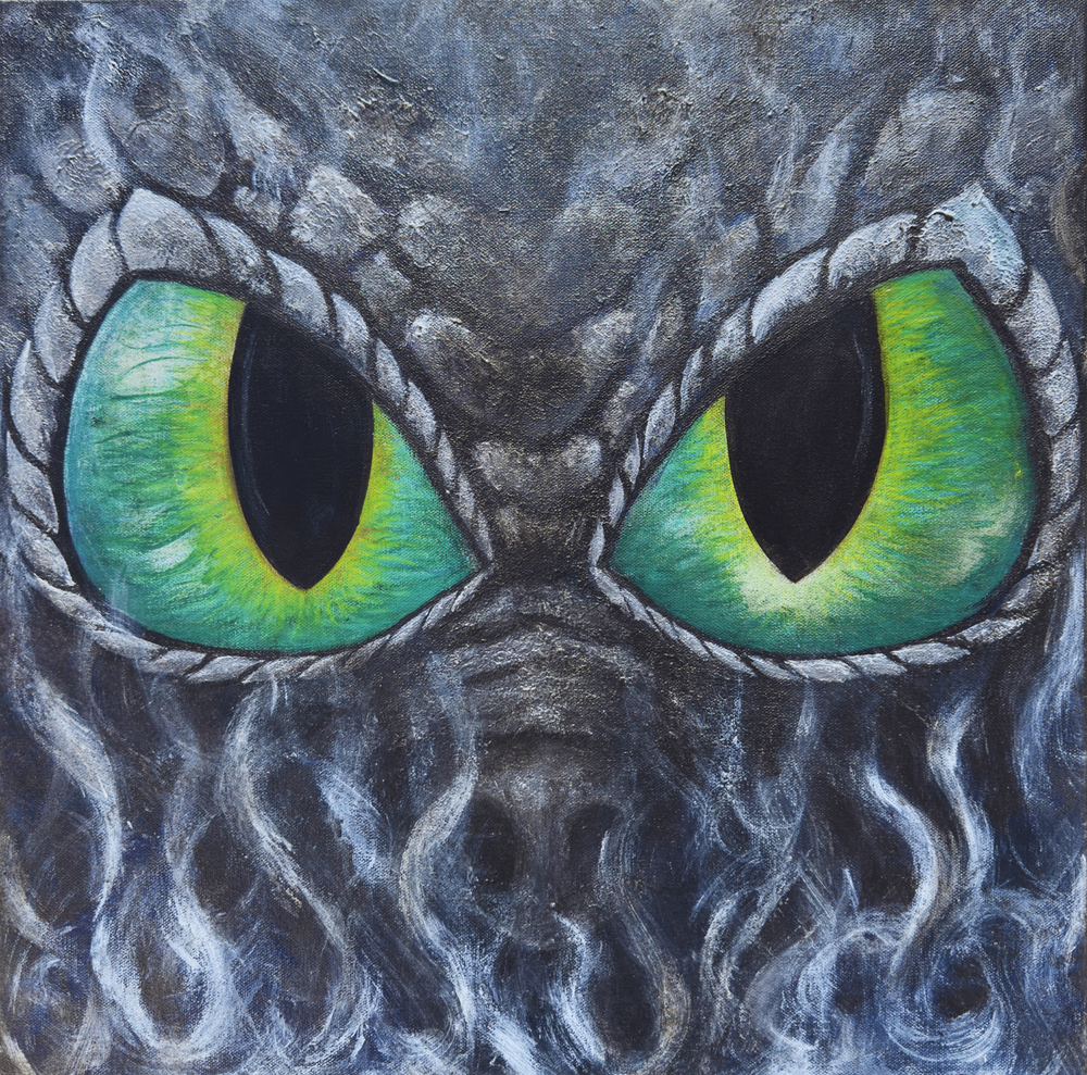 Conscience's Threshold – Dragon Eyes Fantasy Art | ArtsyKreations