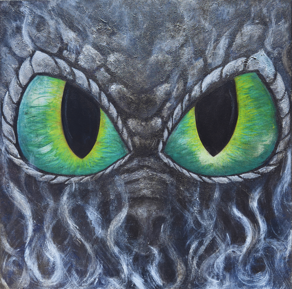 Conscience's Threshold – Dragon Eyes Fantasy Art | ArtsyKreations
