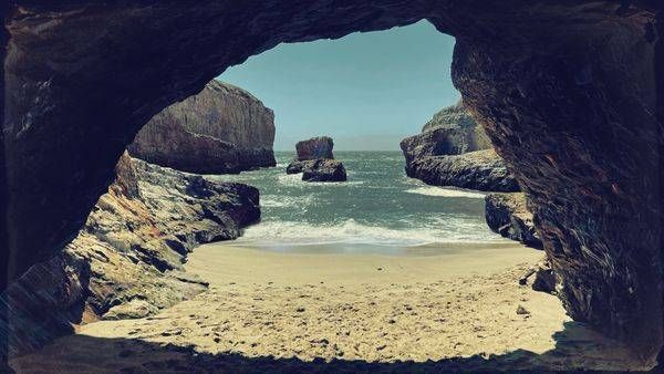Secret Sea Cave Art Print | Northern California Coastal Wall Decor
