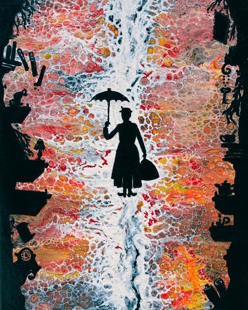 Grace – Original Surreal Acrylic Pour Art | ArtsyKreations