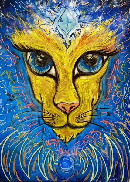 The Luminescent Lioness Fine Art Print | Erika's Kreation