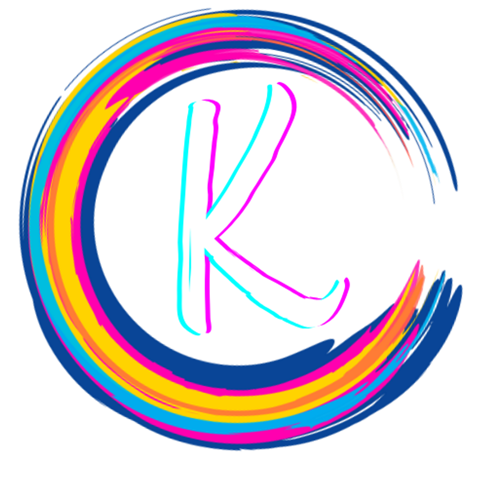 K Logo White Art | Kreations
