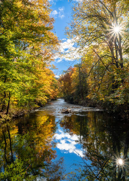 Davidson River In Fall Print