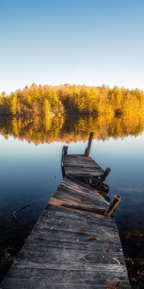An Old Lake Dock Print