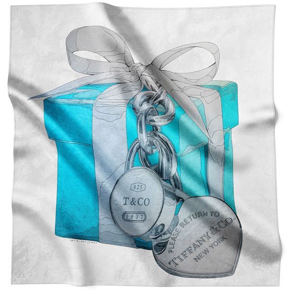 Revi Ferrer | Tiffany Blue Box Silk Scarf