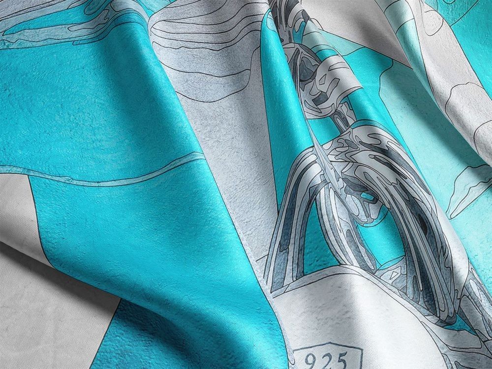 Revi Ferrer | Tiffany Blue Box Silk Scarf