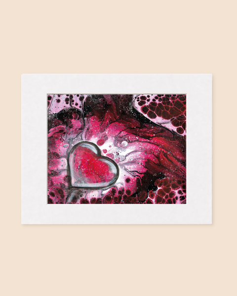 Heart Of Fire | Paintpourium
