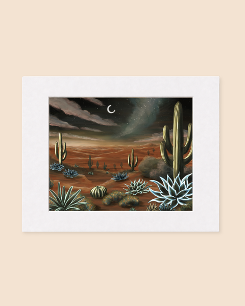 Mysterious Glow Of The Desert | Paintpourium