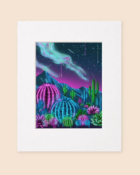 Vibrant Night Flora | Paintpourium