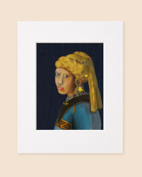 Girl With The Star Earring | Paintpourium