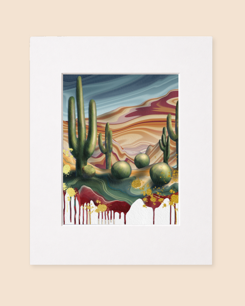 Sun Soaked Horizon | Paintpourium