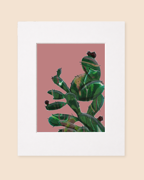 Prickly On Pink | Paintpourium