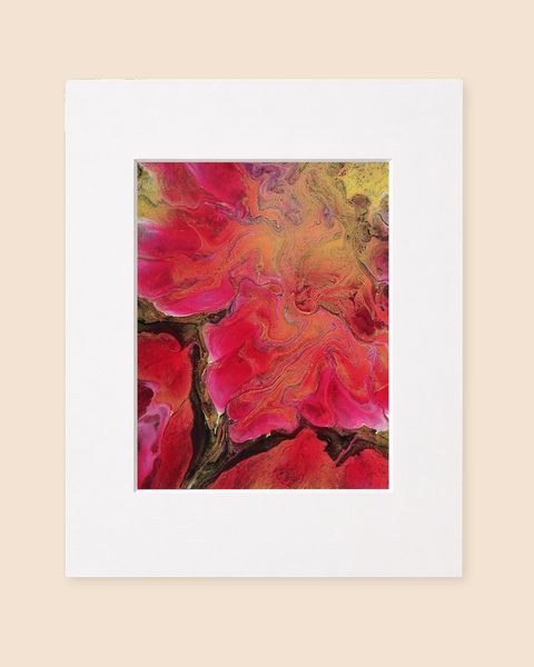 Pink Floral | Paintpourium