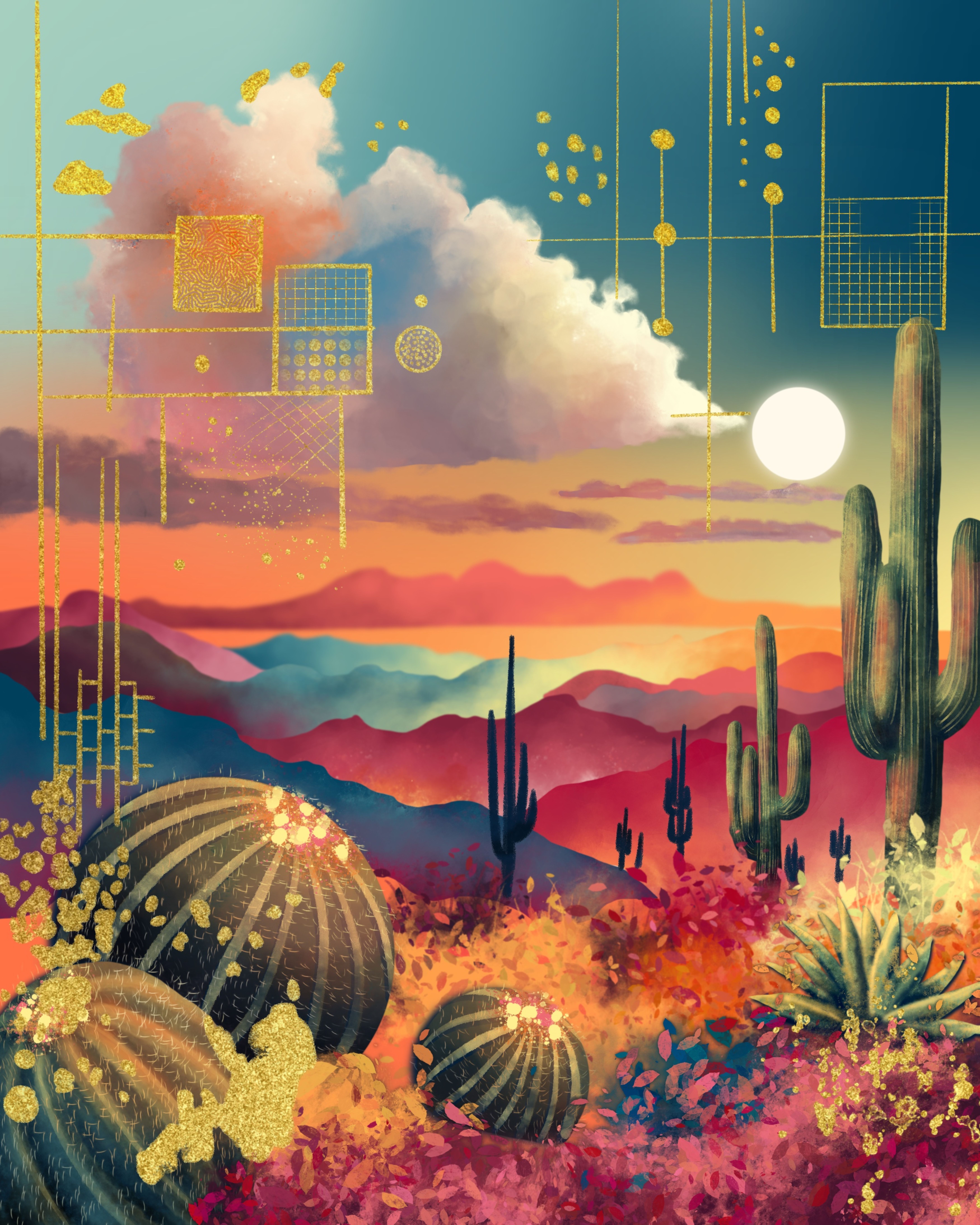 Vivid Desert Dream fine art print