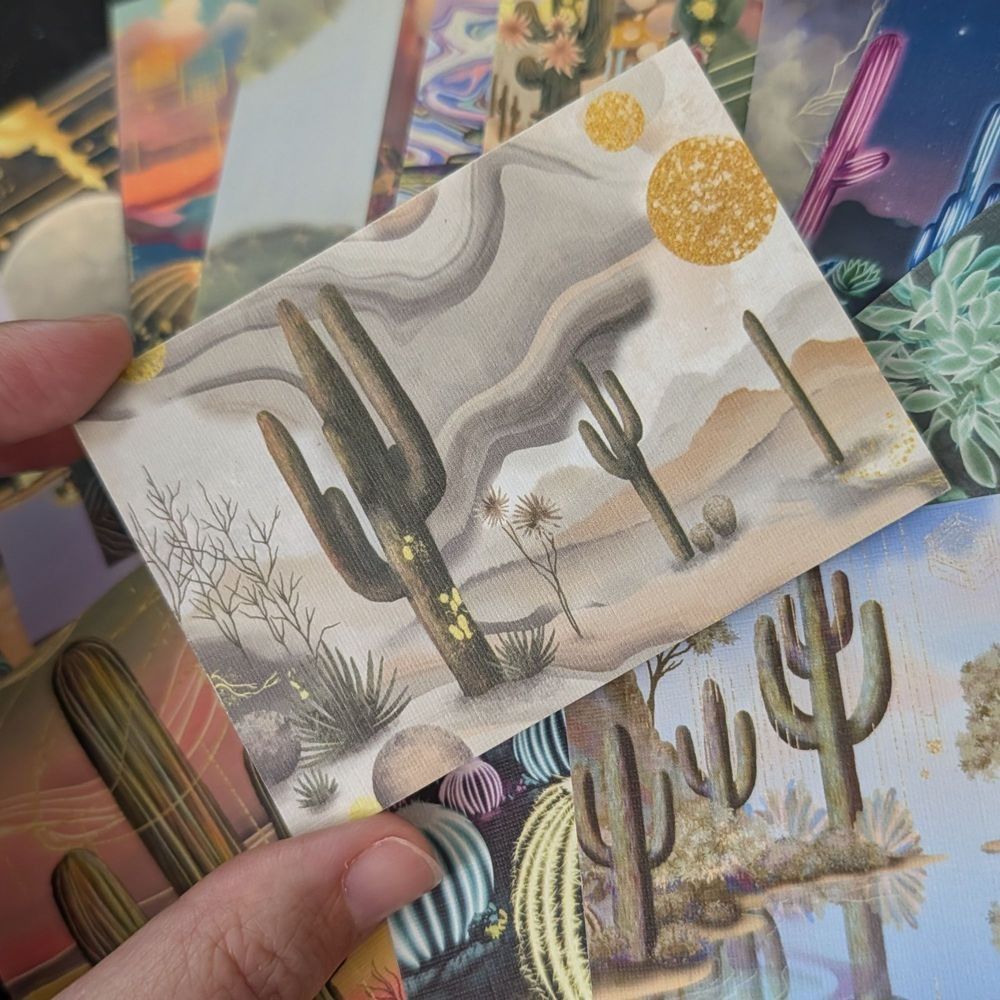 Mini Art Print ACEOs Displayed