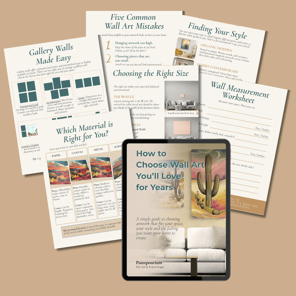 Preview of the 18 page Wall Art Guide.