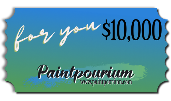 Gift Cards for Paintpourium's Artwork Originals, Reproductions, and Merchandise