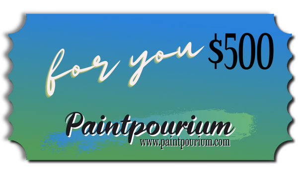 Paintpourium Gift Cards for Fine Art Prints and Merchandise