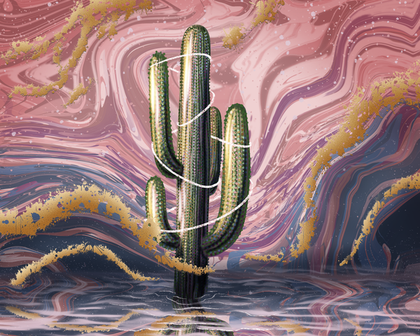 Celestial Bindings Fine Art Print, Contemporary Desert Wall Art