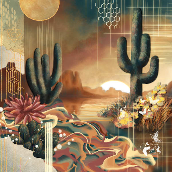 Dune Dreamscape: A Whimsical Art Piece With a Desert Twist